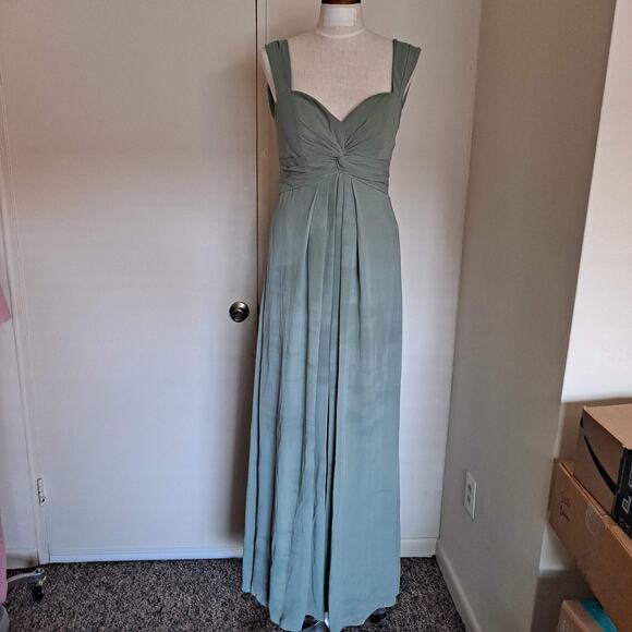 Dear Cleo Ivy Green Harper Bridesmaid Dress - Size 10 - Picture 5 of 9